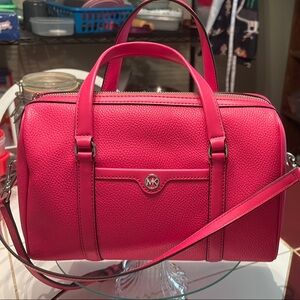 Michael Kors Pink Satchel with Structured Design